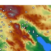 Nearby Forecast Locations - Rancho Mirage - Harita