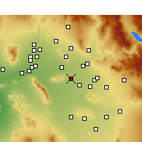Nearby Forecast Locations - Tempe - Harita