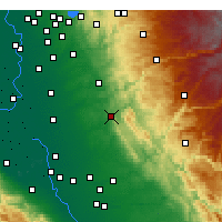 Nearby Forecast Locations - Valley Springs - Harita