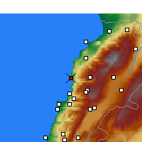 Nearby Forecast Locations - Biblos - Harita