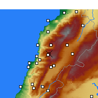 Nearby Forecast Locations - Faraya - Harita