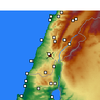 Nearby Forecast Locations - Qana - Harita
