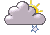 bulutlu, Hafif Karlı