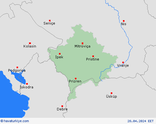  Kosova Avrupa Tahmin Haritaları