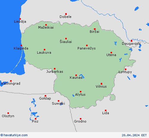  Litvanya Avrupa Tahmin Haritaları