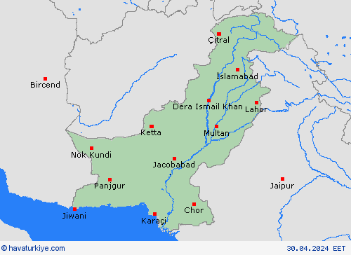  Pakistan Asya Tahmin Haritaları
