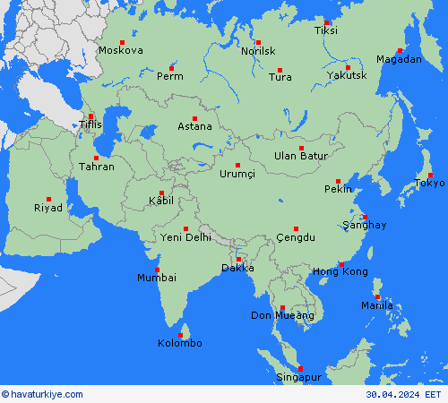   Asya Tahmin Haritaları