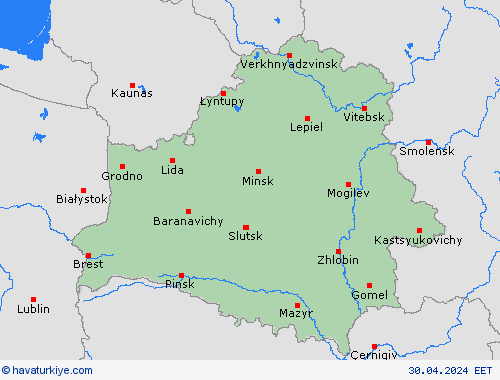  Beyaz Rusya Avrupa Tahmin Haritaları