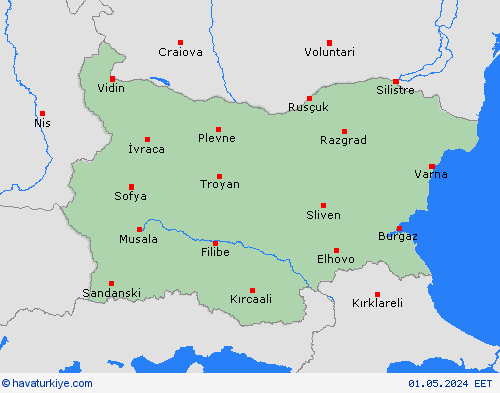  Bulgaristan Avrupa Tahmin Haritaları