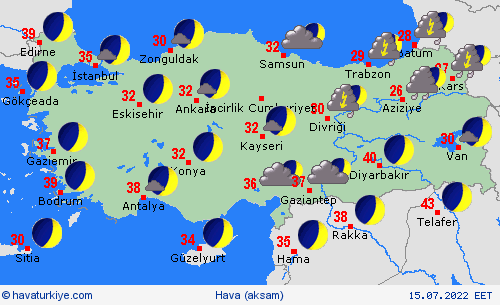 genel açıklama  Türkiye Tahmin Haritaları