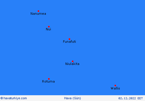 genel açıklama Tuvalu Okyanusya Tahmin Haritaları