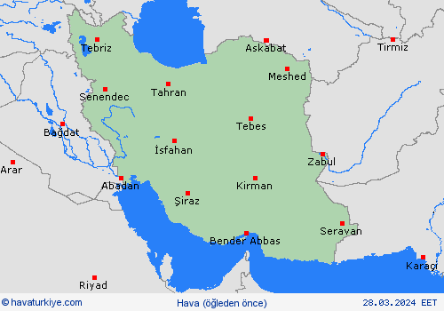 genel açıklama İran Asya Tahmin Haritaları