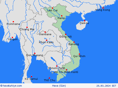 genel açıklama Vietnam Asya Tahmin Haritaları