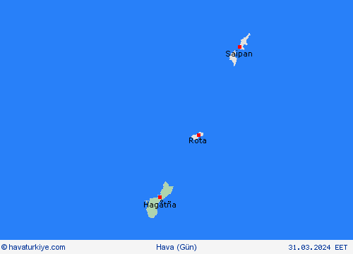 genel açıklama Guam Okyanusya Tahmin Haritaları