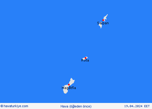 genel açıklama Mariana Islands Okyanusya Tahmin Haritaları