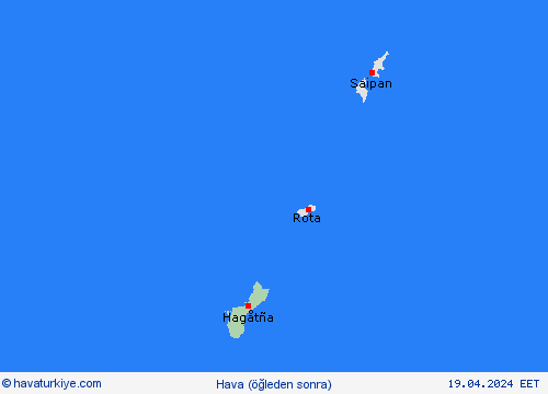 genel açıklama Guam Okyanusya Tahmin Haritaları