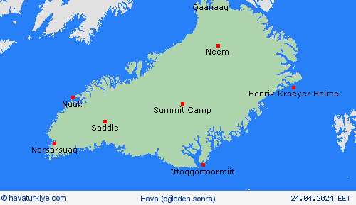 genel açıklama Grönland Avrupa Tahmin Haritaları