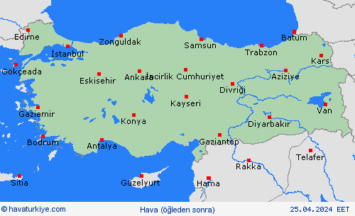 genel açıklama Türkiye Avrupa Tahmin Haritaları