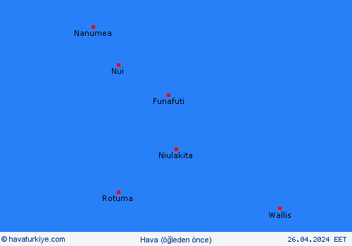 genel açıklama Tuvalu Okyanusya Tahmin Haritaları