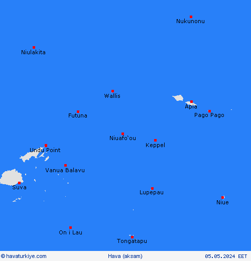genel açıklama Wallis ve Futuna Adaları Okyanusya Tahmin Haritaları