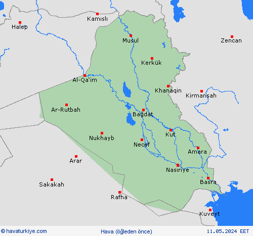 genel açıklama Irak Asya Tahmin Haritaları