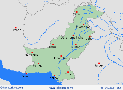 genel açıklama Pakistan Asya Tahmin Haritaları