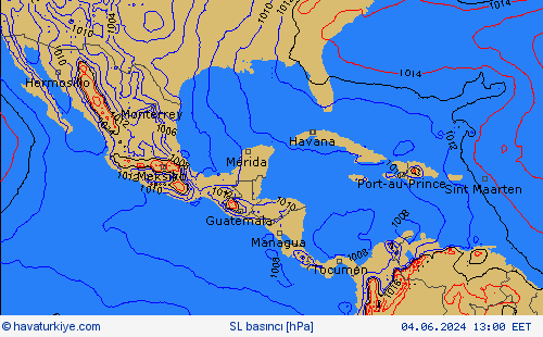 SL basıncı Tahmin Haritaları