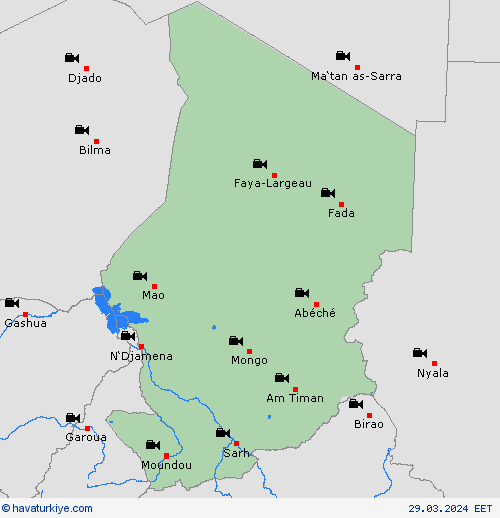 görüntü Çad Afrika Tahmin Haritaları