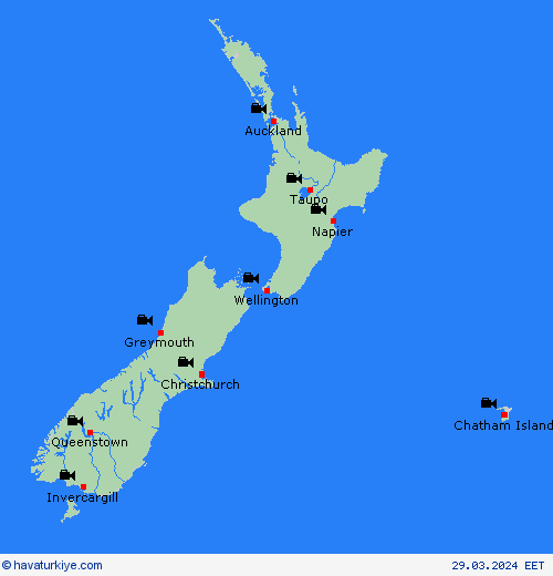 görüntü Yeni Zelanda Okyanusya Tahmin Haritaları