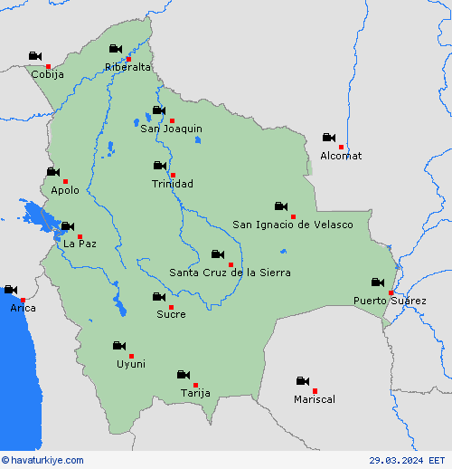 görüntü Bolivya Güney Amerika Tahmin Haritaları