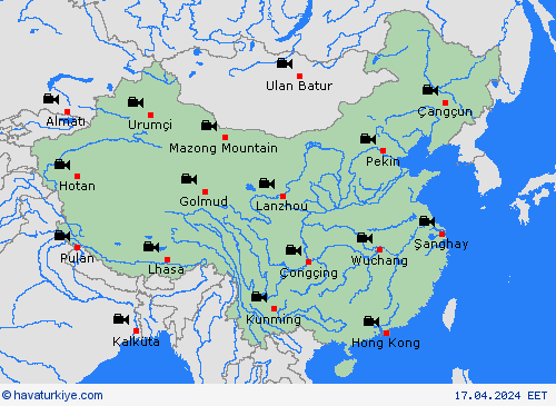 görüntü Çin Asya Tahmin Haritaları