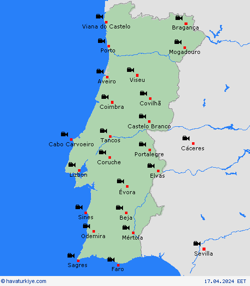 görüntü Portekiz Avrupa Tahmin Haritaları