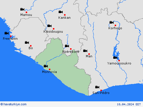 görüntü Liberya Afrika Tahmin Haritaları
