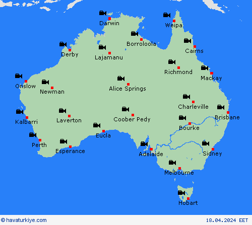 görüntü Avustralya Okyanusya Tahmin Haritaları