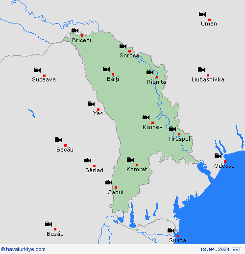 görüntü Moldova Avrupa Tahmin Haritaları