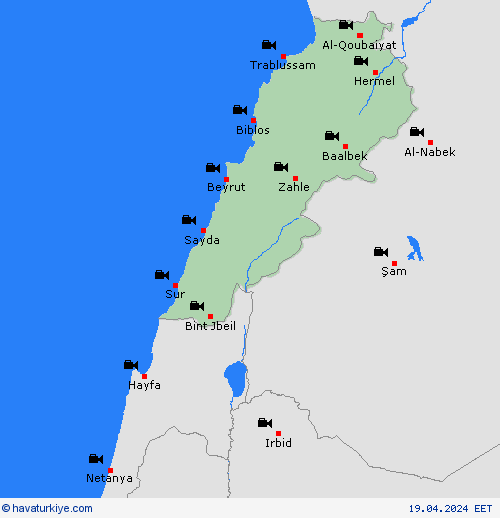 görüntü Lübnan Asya Tahmin Haritaları