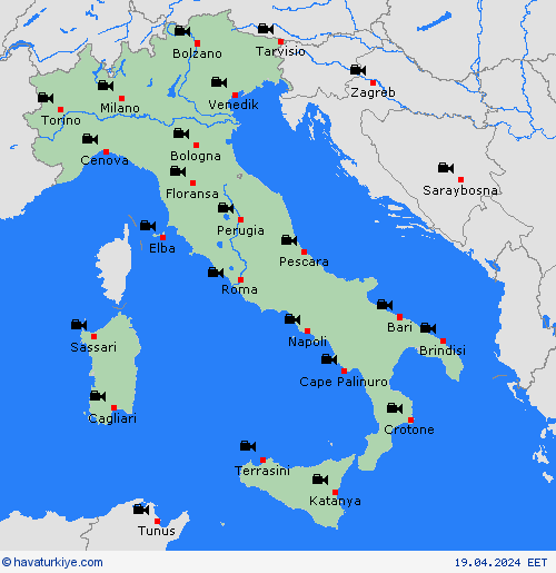görüntü İtalya Avrupa Tahmin Haritaları