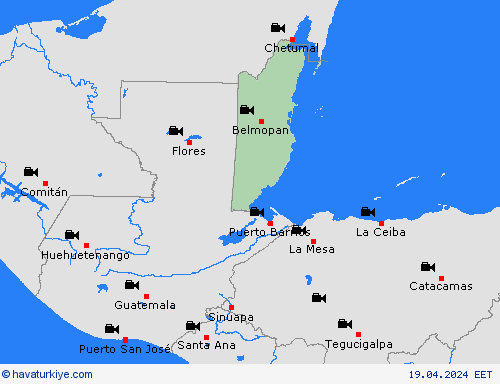 görüntü Belize Orta Amerika Tahmin Haritaları
