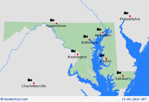 görüntü Maryland Kuzey Amerika Tahmin Haritaları