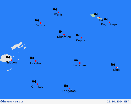 görüntü Samoa Okyanusya Tahmin Haritaları