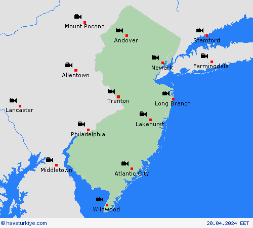görüntü New Jersey Kuzey Amerika Tahmin Haritaları