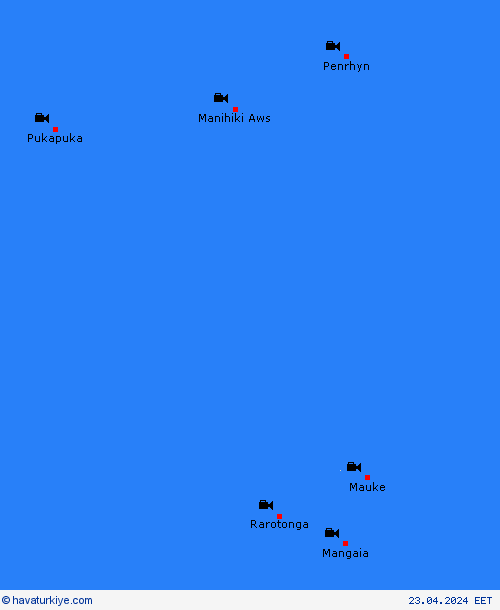 görüntü Cook Adaları Okyanusya Tahmin Haritaları