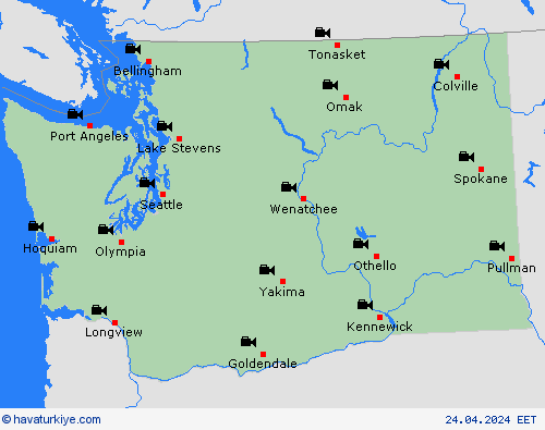 görüntü Washington Kuzey Amerika Tahmin Haritaları