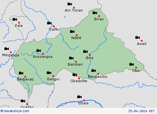 görüntü Orta Afrika Cumhuriyeti Afrika Tahmin Haritaları