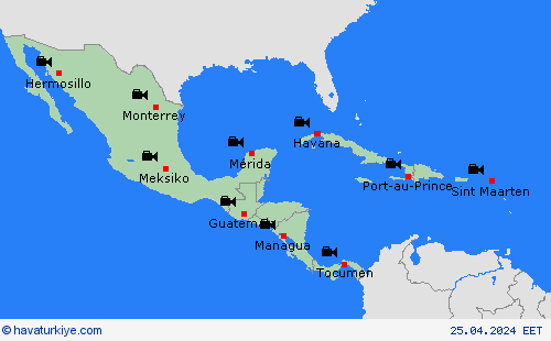 görüntü  Orta Amerika Tahmin Haritaları