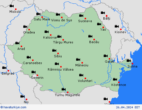 görüntü Romanya Avrupa Tahmin Haritaları