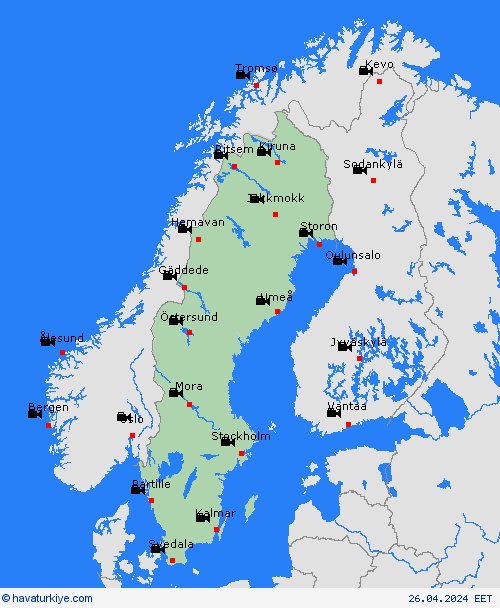 görüntü İsveç Avrupa Tahmin Haritaları