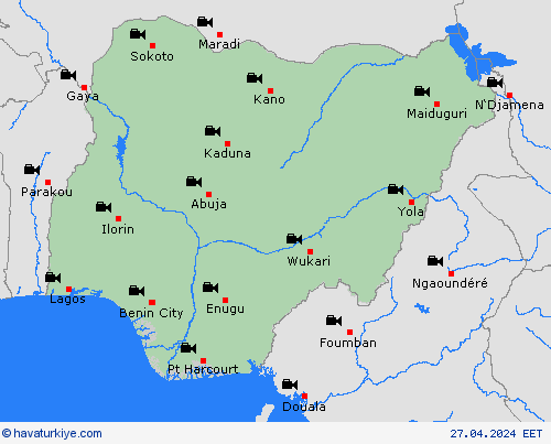 görüntü Nijerya Afrika Tahmin Haritaları