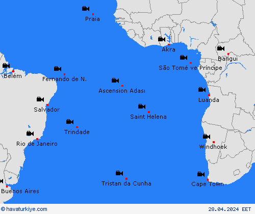 görüntü Atlantik Adaları Afrika Tahmin Haritaları