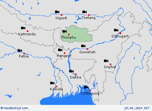 görüntü Bhutan Asya Tahmin Haritaları